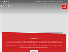 Tablet Screenshot of orientaltrimex.com